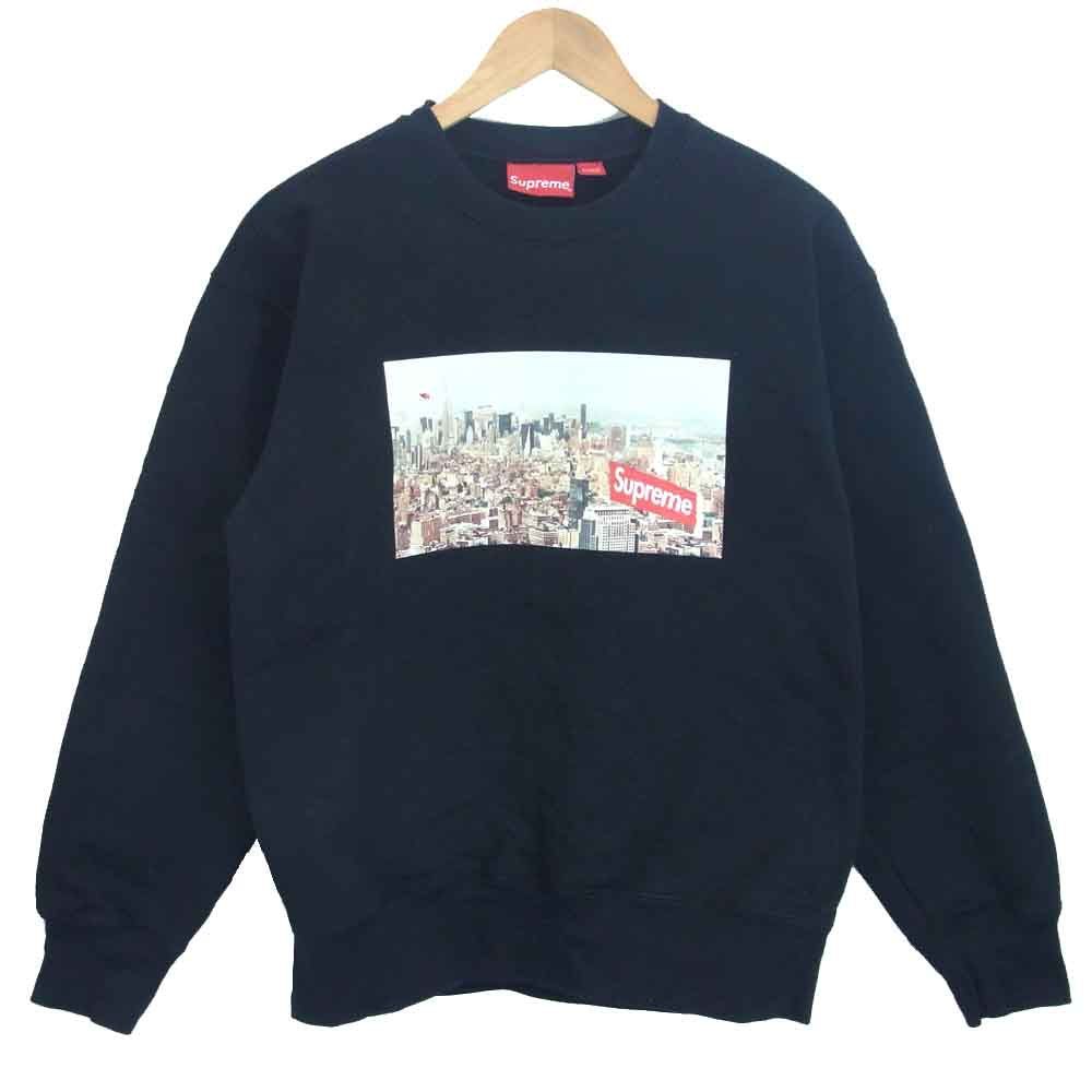 Supreme シュプリーム 20AW Aerial Crew Neck プリント スウェット ブラック系 S【中古】