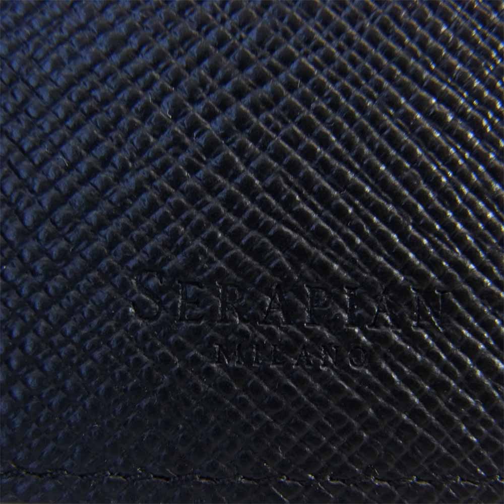 セラピアン SEVOLMSL6242M08K292 エヴォリューション 二つ折り 名刺入れ ブラック系【極上美品】【中古】