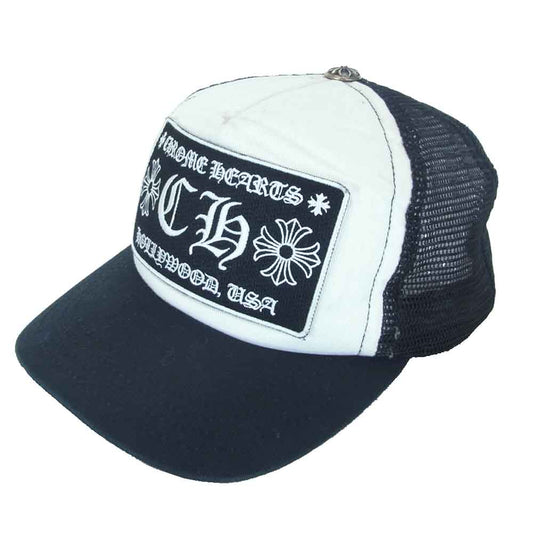 CHROME HEARTS クロムハーツ（原本無） 国内正規品 TRUCKER CAP メッシュ トラッカー キャップ ブラック系 OS【中古】