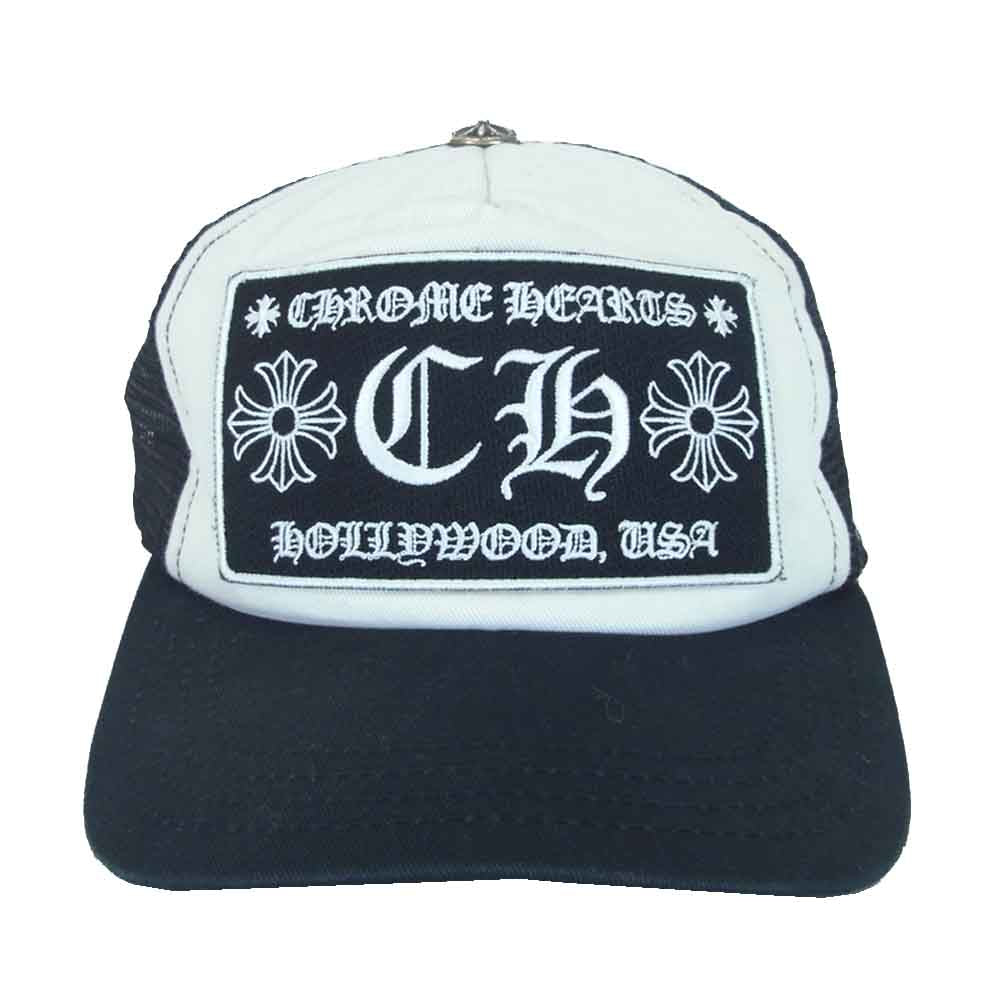 CHROME HEARTS クロムハーツ（原本無） 国内正規品 TRUCKER CAP メッシュ トラッカー キャップ ブラック系 OS【中古】