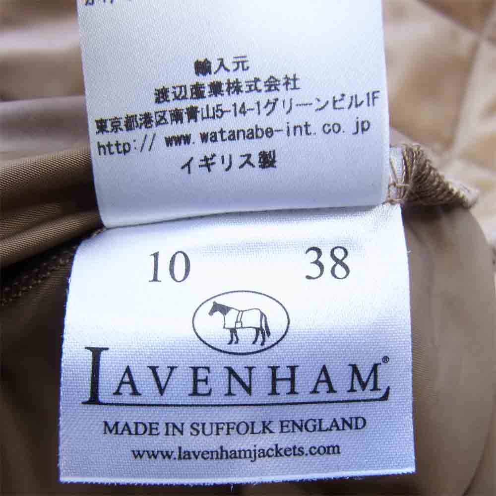 LAVENHAM ラベンハム 英国製 キルティング ライナー付き ステンカラー コート ベージュ系 10 38【中古】