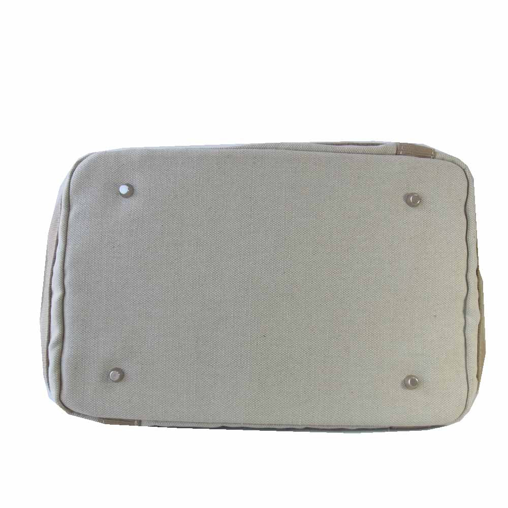 ヒドゥンキャビン レザー パッチ トート バッグ S ベージュ系【極上美品】【中古】