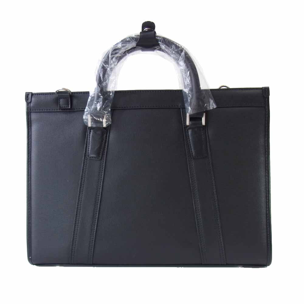クリード 43c051 SECTION2 セクション レザー トート ショルダー バッグ ブリーフ ケース ブラック系【新古品】【未使用】【中古】