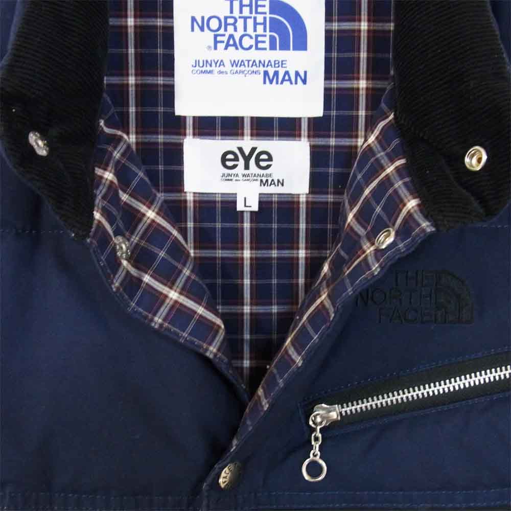JUNYA WATANABE COMME des GARCONS MAN ジュンヤワタナベコムデギャルソンマン WI-V901 ノースフェイス アイ ジュンヤ ダウンベスト ネイビー系 L【中古】