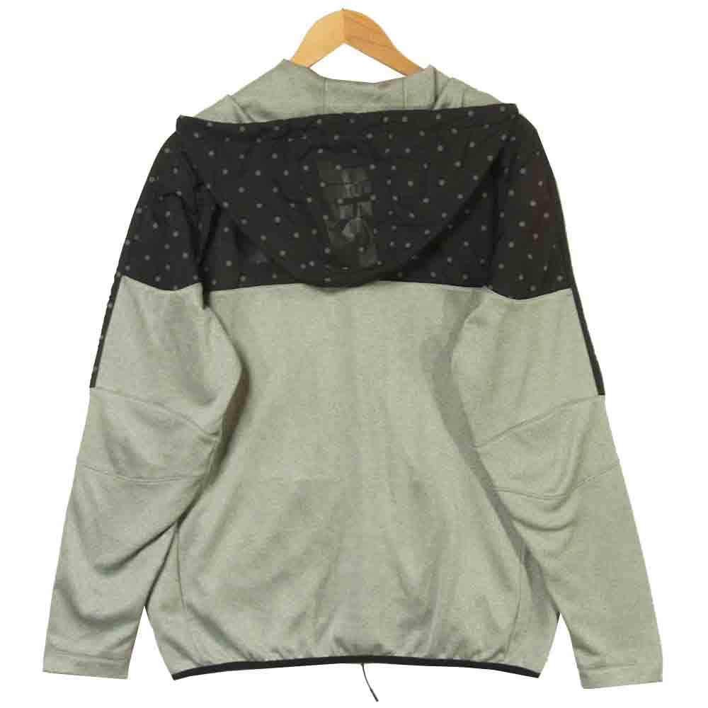F.C.R.B. エフシーアールビー 789525-060 NIKE ナイキ SWEAT HOODIE ドット 切替 パーカー グレー系 ブラック系 XL【中古】