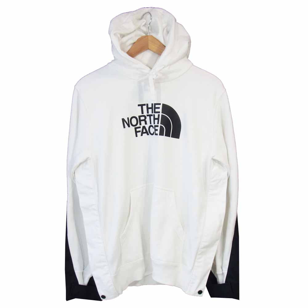 THE NORTH FACE ノースフェイス NT6175SA × sacai サカイ 切替 プルオーバー パーカー ホワイト系 L【中古】