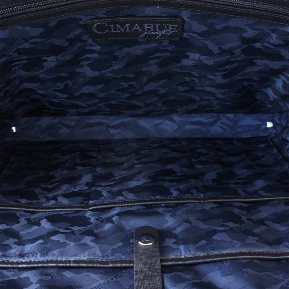 チマブエ 11070 2way レザー トート ショルダー バッグ ブリーフケース ブラック系【新古品】【未使用】【中古】