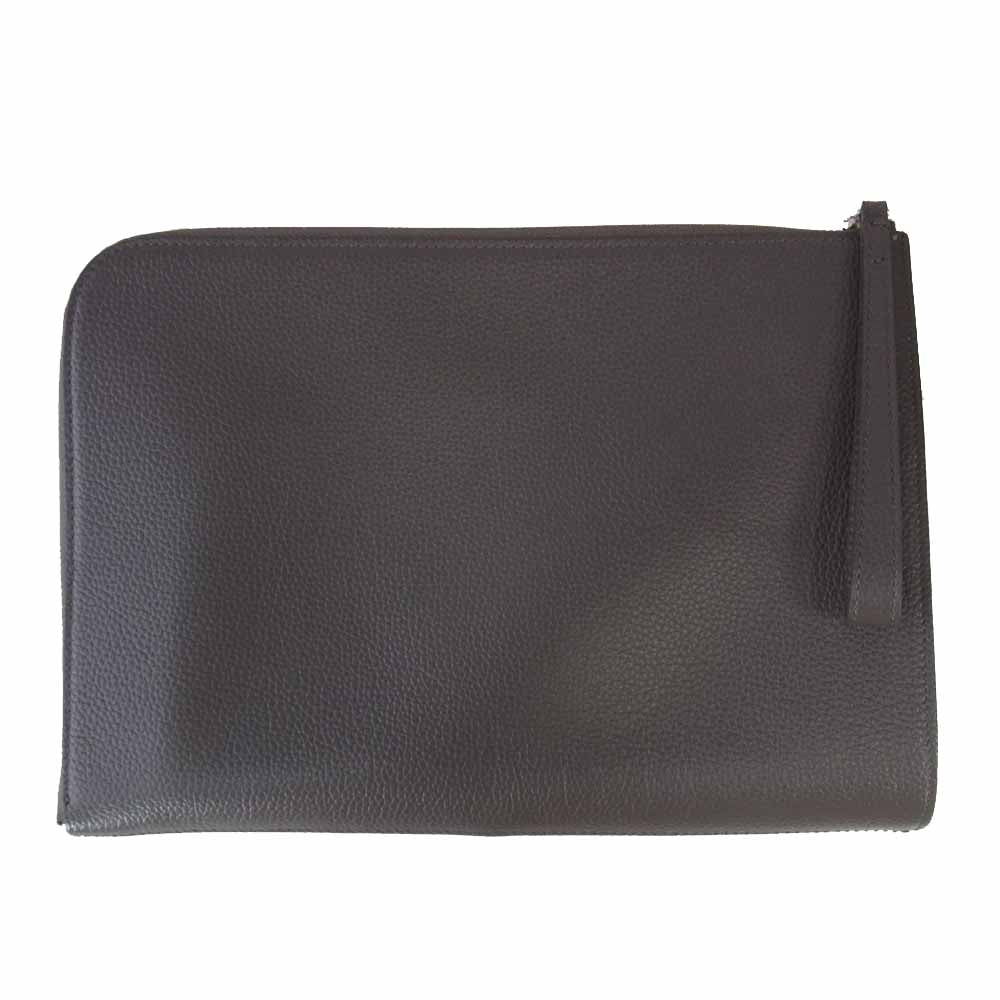 PELLE MORBIDA ペッレモルビダ PM-ST009C レザー クラッチ バッグ グレー系【新古品】【未使用】【中古】