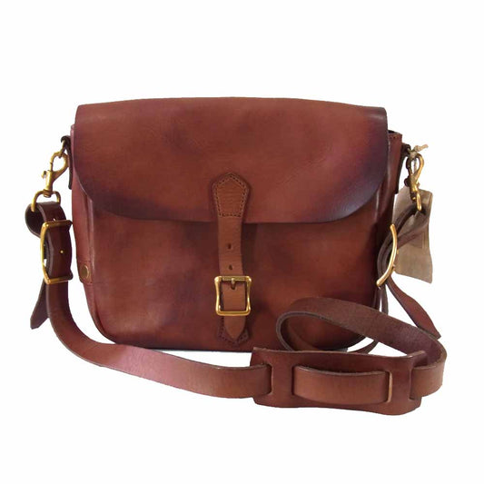 ヴァスコ LEATHER POSTMAN SHOULDER BAG レザー ポストマン ショルダー バッグ ブラウン系【新古品】【未使用】【中古】