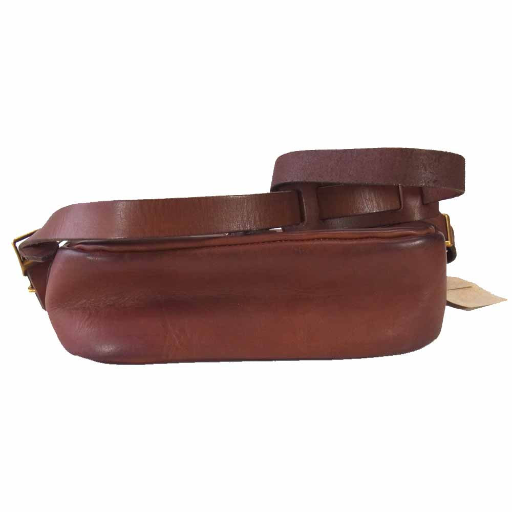 ヴァスコ LEATHER POSTMAN SHOULDER BAG レザー ポストマン ショルダー バッグ ブラウン系【新古品】【未使用】【中古】