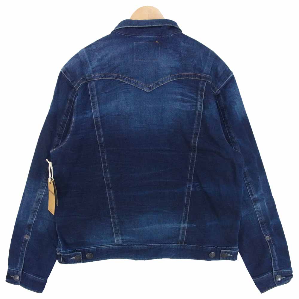 TRUE RELIGION トゥルーレリジョン JIMMY SLIM JKT ジミー スリム デニム ストレッチ ジャケット インディゴブルー系 XXL【新古品】【未使用】【中古】