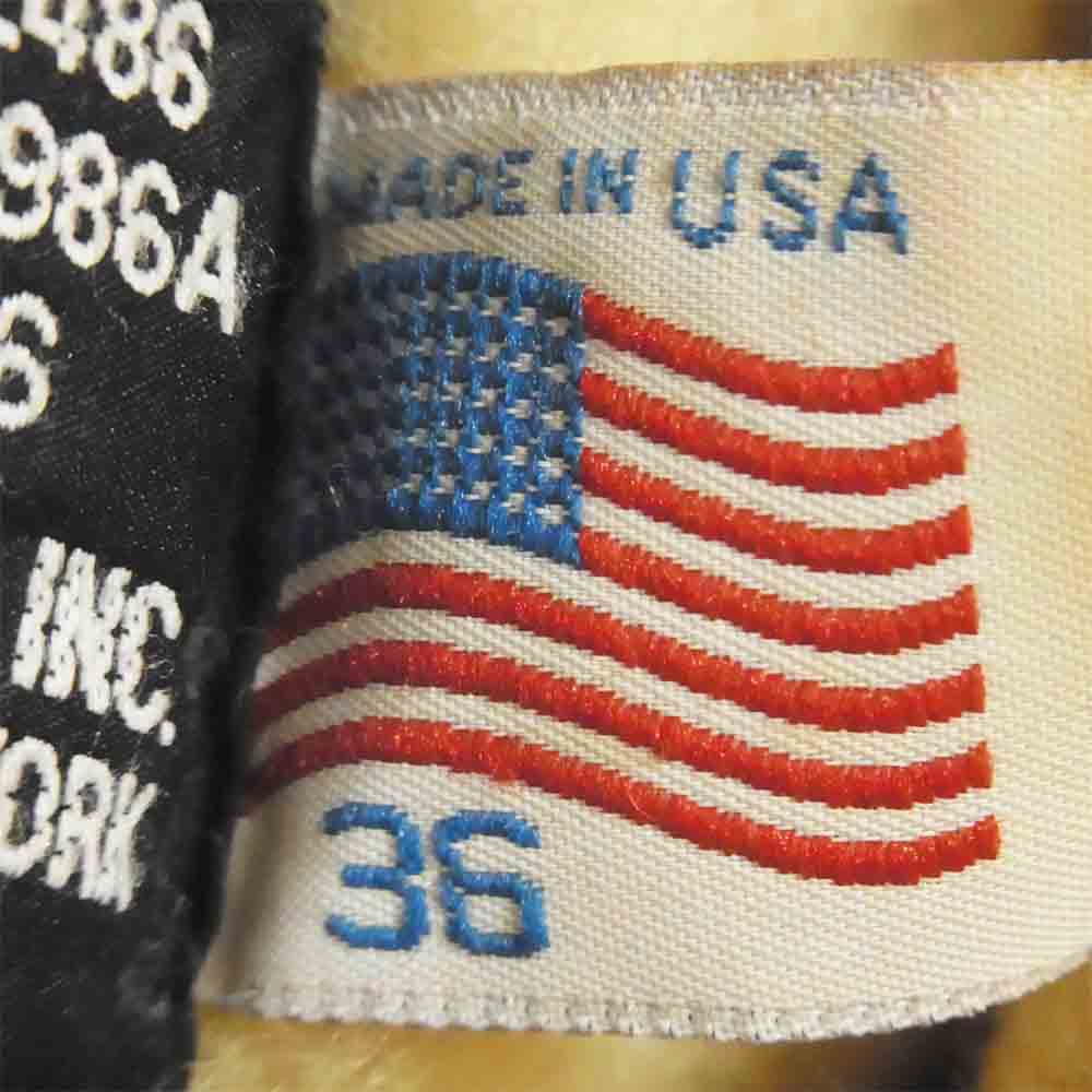 schott ショット B-3 ムートン フライトジャケット レザー アメリカ製 ブラウン系 36【中古】