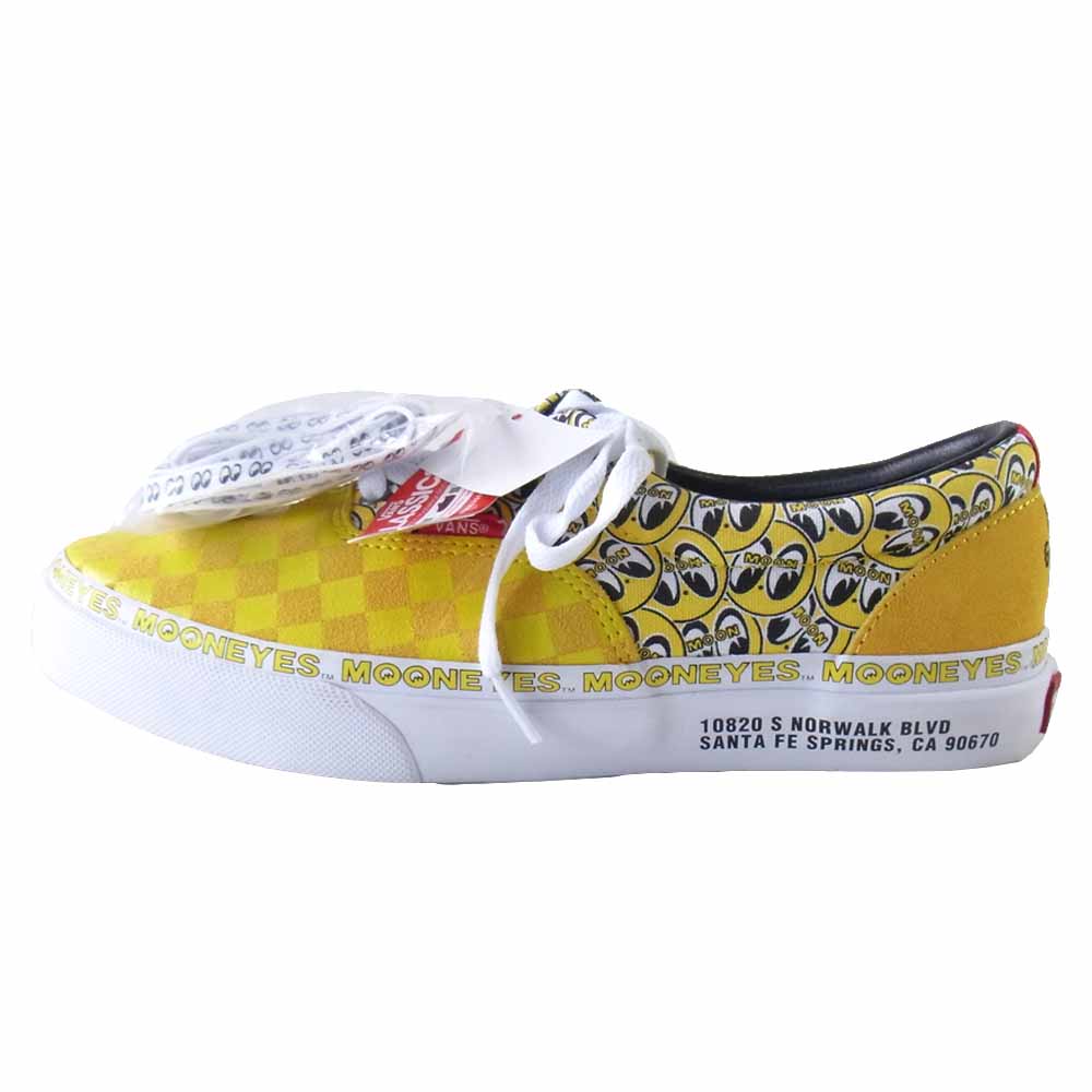 VANS バンズ V95CF MOONEYES ERA ムーンアイズ エラ スニーカー イエロー系 27【新古品】【未使用】【中古】