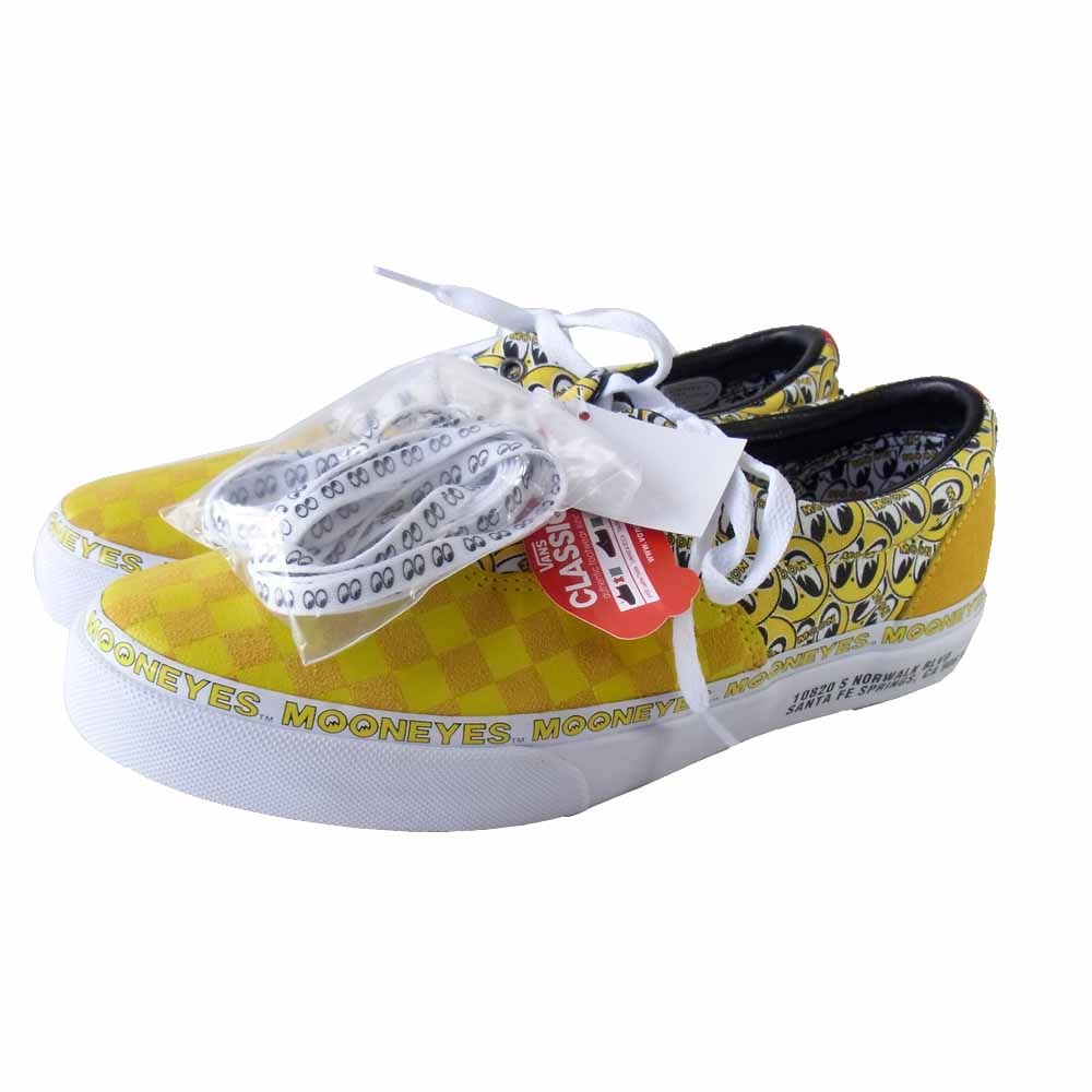VANS バンズ V95CF MOONEYES ERA ムーンアイズ エラ スニーカー イエロー系 27【新古品】【未使用】【中古】