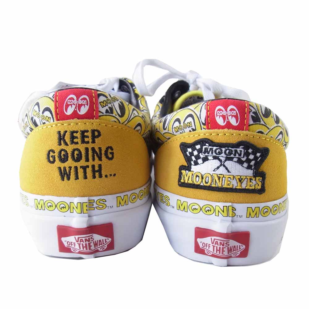 VANS バンズ V95CF MOONEYES ERA ムーンアイズ エラ スニーカー イエロー系 27【新古品】【未使用】【中古】