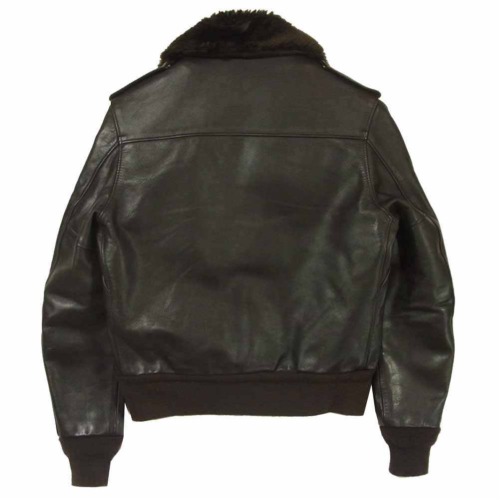 schott ショット 174US USA製 国内正規品 A-2 レザー ボンバー ジャケット ライナー付 ダークブラウン系 38【中古】