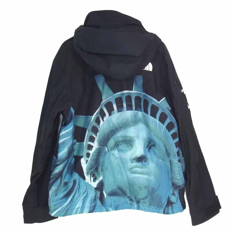 Supreme シュプリーム 19AW NP61902I × ノースフェイス THE NORTH FACE Statue Of Liberty MOUNTAIN JACKET マウンテンジャケット ブラック系 S【中古】