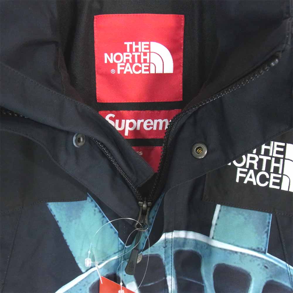 Supreme シュプリーム 19AW NP61902I × ノースフェイス THE NORTH FACE Statue Of Liberty MOUNTAIN JACKET マウンテンジャケット ブラック系 S【中古】