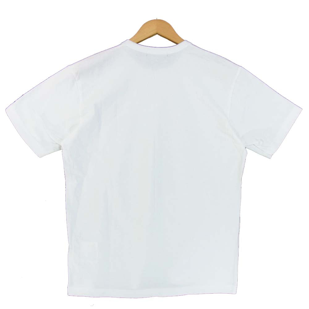 COMME des GARCONS HOMME コムデギャルソンオム 19AW HD-T009 AD2019 綿天竺 製品 プリント Tシャツ ホワイト系 M【美品】【中古】