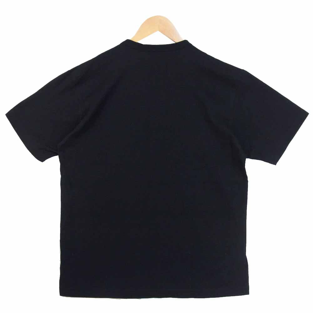 COMME des GARCONS HOMME コムデギャルソンオム 19AW HD-T009 AD2019 綿天竺 製品 プリント Tシャツ ブラック系 M【美品】【中古】