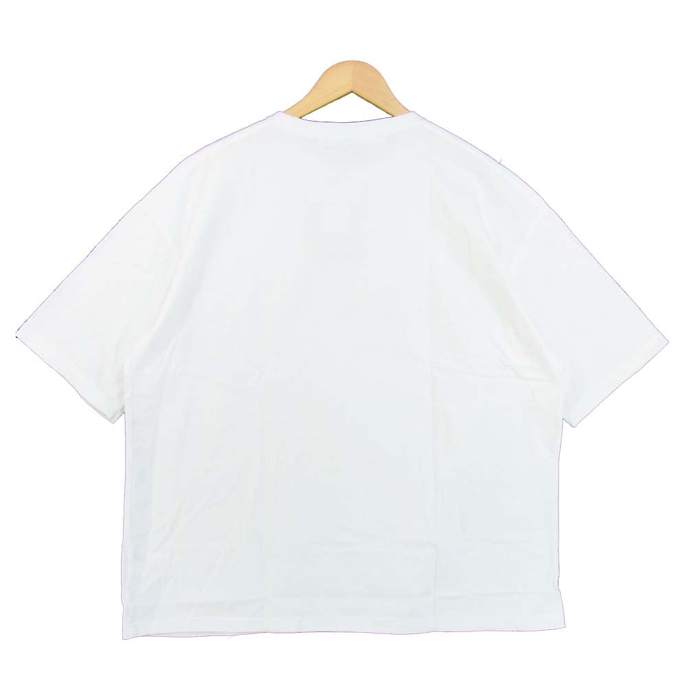 Yohji Yamamoto ヨウジヤマモト GN-T55-076-2 Ground Y グラウンドワイ ロゴ 半袖 Tシャツ ホワイト系 4【新古品】【未使用】【中古】