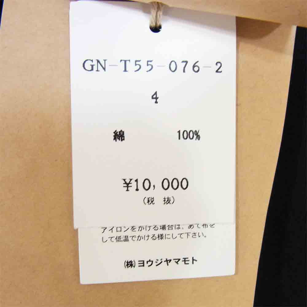 Yohji Yamamoto ヨウジヤマモト GN-T55-076-2 Ground Y グラウンドワイ ロゴ 半袖 Tシャツ ブラック系 4【新古品】【未使用】【中古】