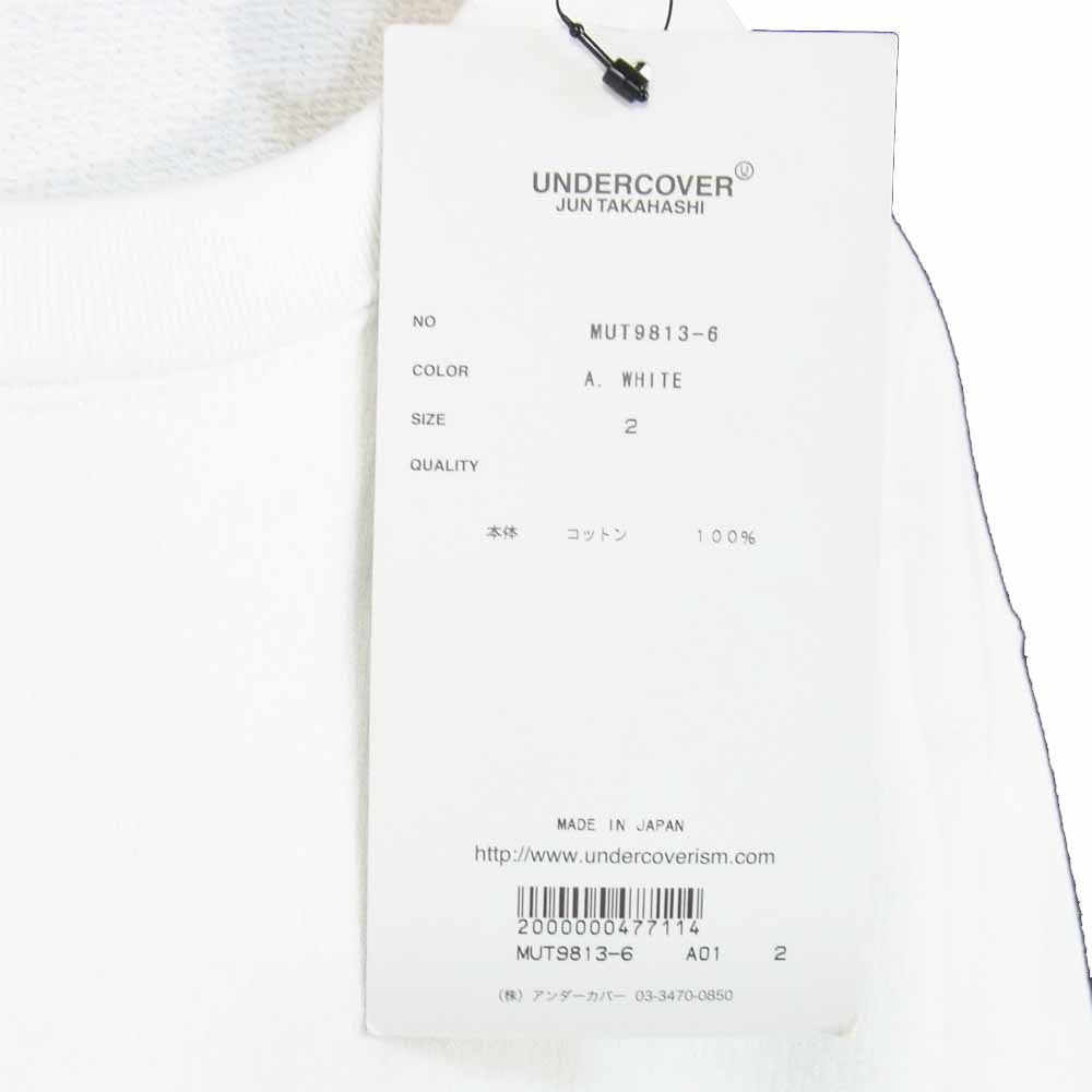 UNDERCOVER アンダーカバー MUT9813-6 NOISE MAKER ノイズメーカー LOOSE SWEAT プリント ルーズ スウェット ホワイト系 2【美品】【中古】