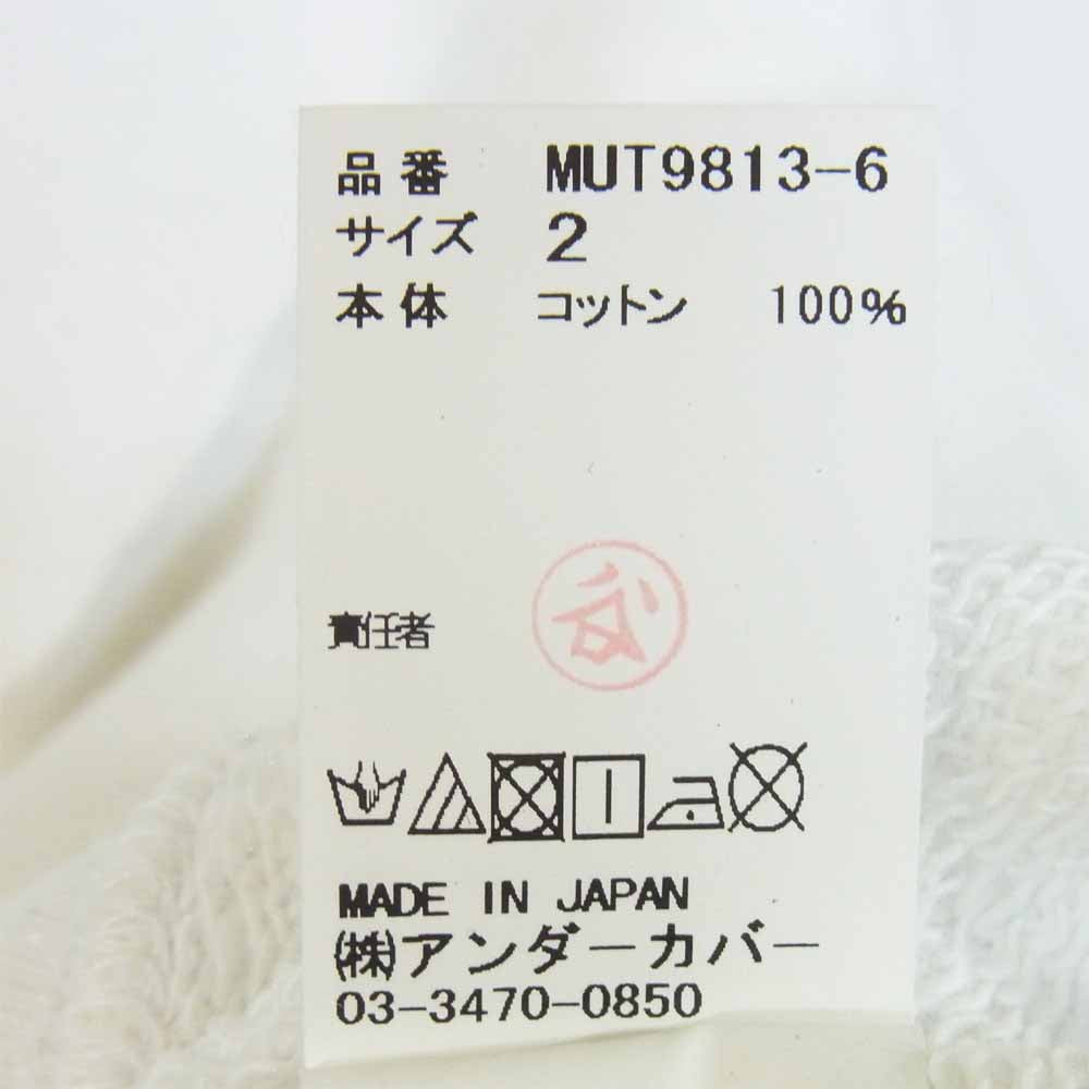 UNDERCOVER アンダーカバー MUT9813-6 NOISE MAKER ノイズメーカー LOOSE SWEAT プリント ルーズ スウェット ホワイト系 2【美品】【中古】