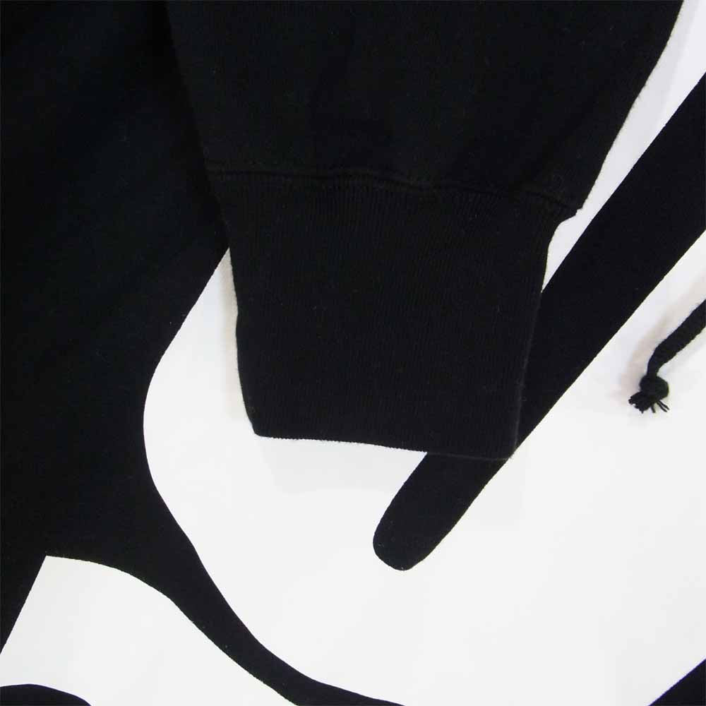 UNDERCOVER アンダーカバー UCA4892-01 Uロゴ プリント プルオーバー パーカー ブラック系 3【美品】【中古】