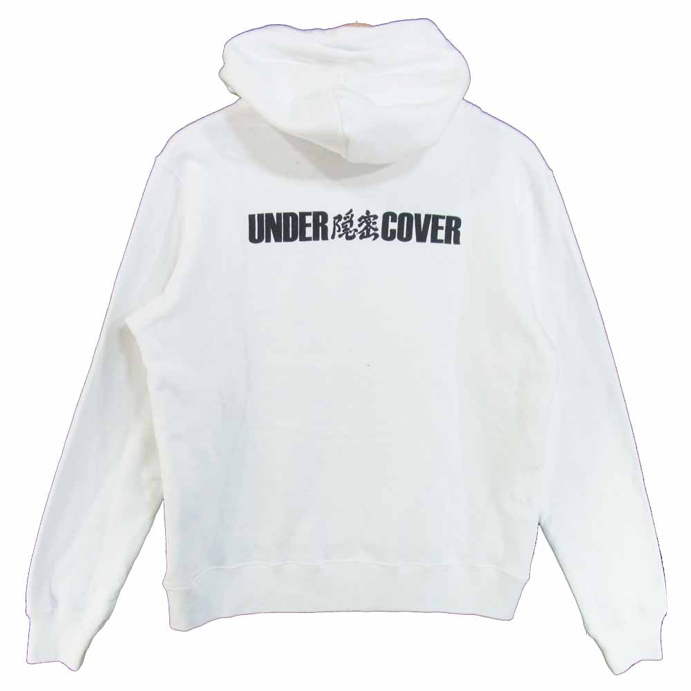 UNDERCOVER アンダーカバー 20AW UCZ4893-6 ロゴ 隠密 プリント パーカー ホワイト系 3【中古】