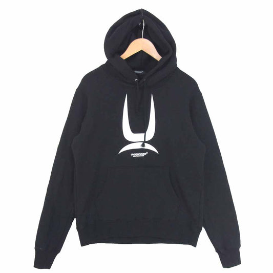 UNDERCOVER アンダーカバー 20AW UCZ4893-6 ロゴ 隠密 プリント パーカー ブラック系 3【美品】【中古】