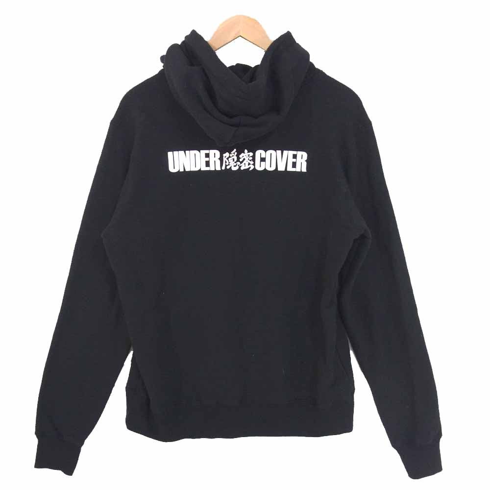 UNDERCOVER アンダーカバー 20AW UCZ4893-6 ロゴ 隠密 プリント パーカー ブラック系 3【美品】【中古】