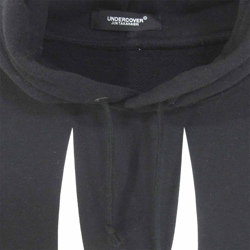 UNDERCOVER アンダーカバー 20AW UCZ4893-6 ロゴ 隠密 プリント パーカー ブラック系 3【美品】【中古】