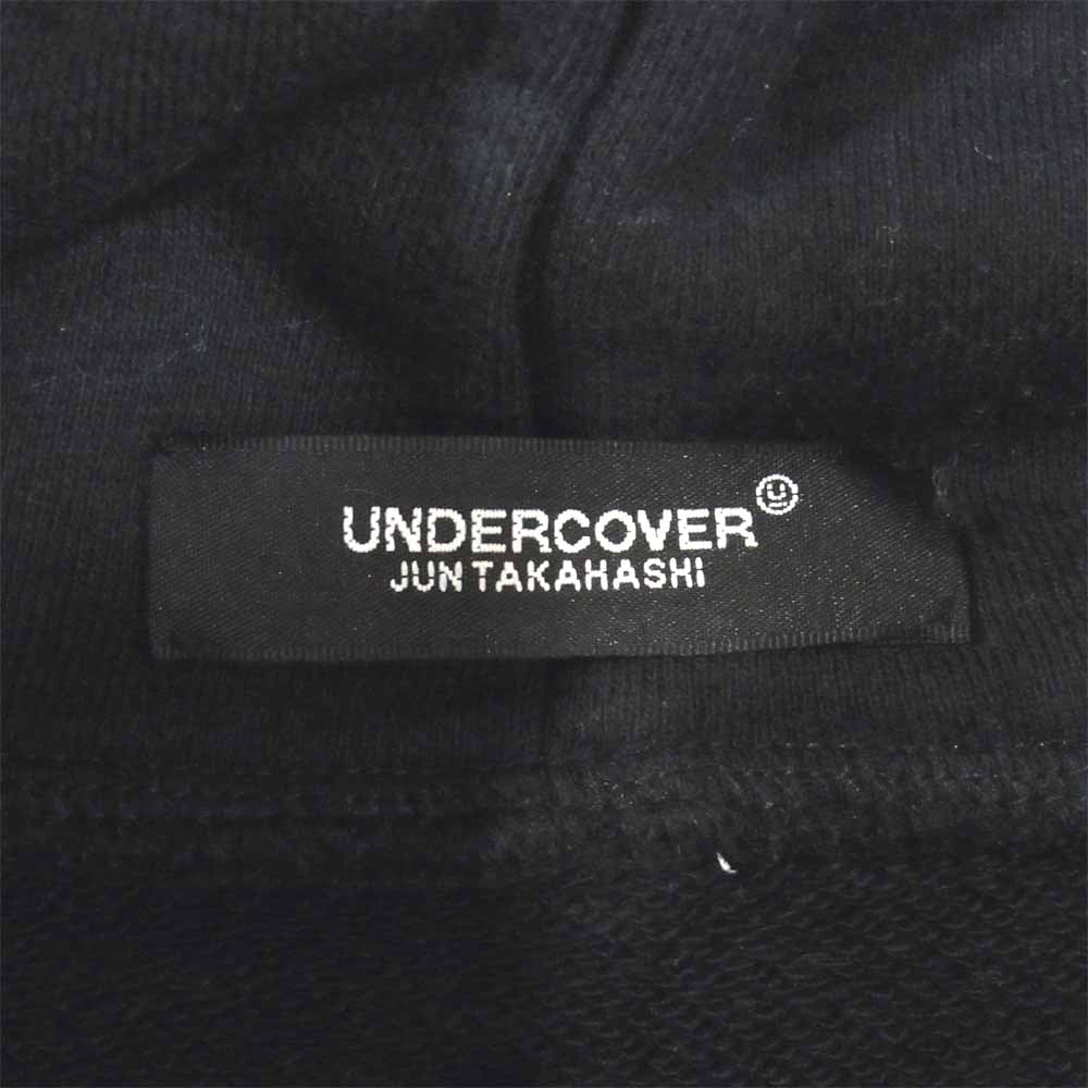 UNDERCOVER アンダーカバー 20AW UCZ4893-6 ロゴ 隠密 プリント パーカー ブラック系 3【美品】【中古】