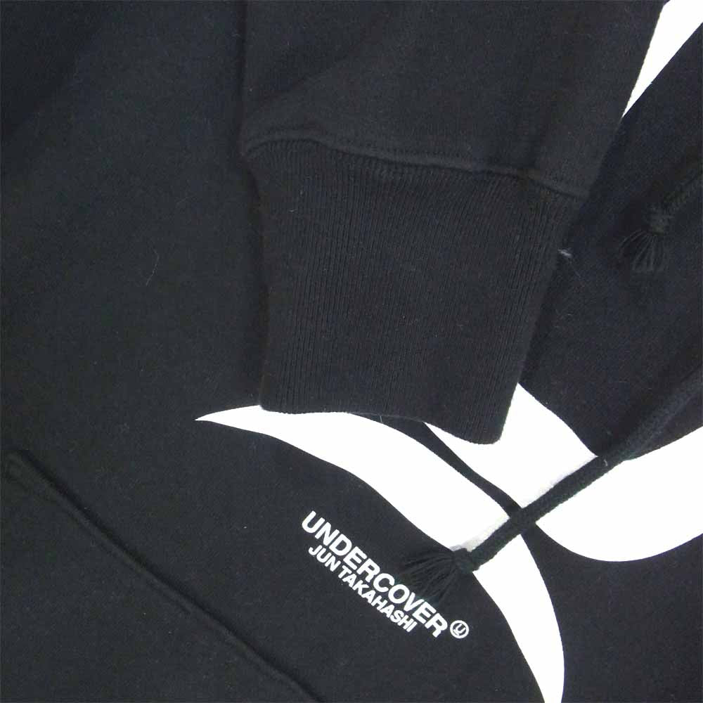 UNDERCOVER アンダーカバー 20AW UCZ4893-6 ロゴ 隠密 プリント パーカー ブラック系 3【美品】【中古】