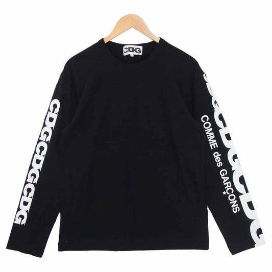 COMME des GARCONS コムデギャルソン SZ-T007 AD2020 CDG シーディージー アームプリント ロングスリーブ Tシャツ ブラック系 L【美品】【中古】