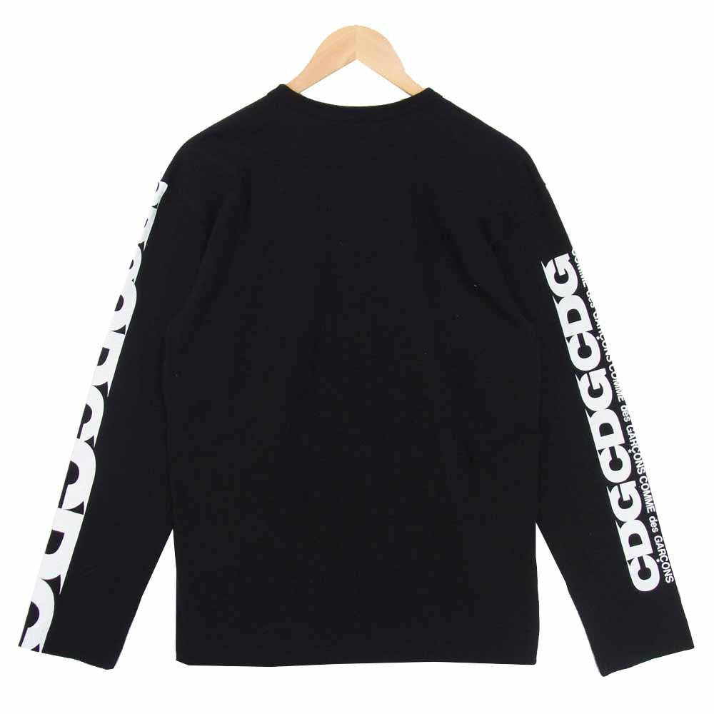COMME des GARCONS コムデギャルソン SZ-T007 AD2020 CDG シーディージー アームプリント ロングスリーブ Tシャツ ブラック系 L【美品】【中古】