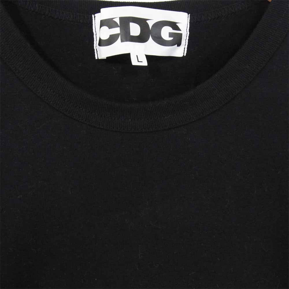 COMME des GARCONS コムデギャルソン SZ-T007 AD2020 CDG シーディージー アームプリント ロングスリーブ Tシャツ ブラック系 L【美品】【中古】