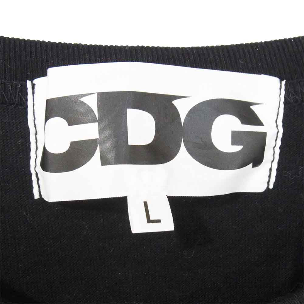 COMME des GARCONS コムデギャルソン SZ-T007 AD2020 CDG シーディージー アームプリント ロングスリーブ Tシャツ ブラック系 L【美品】【中古】