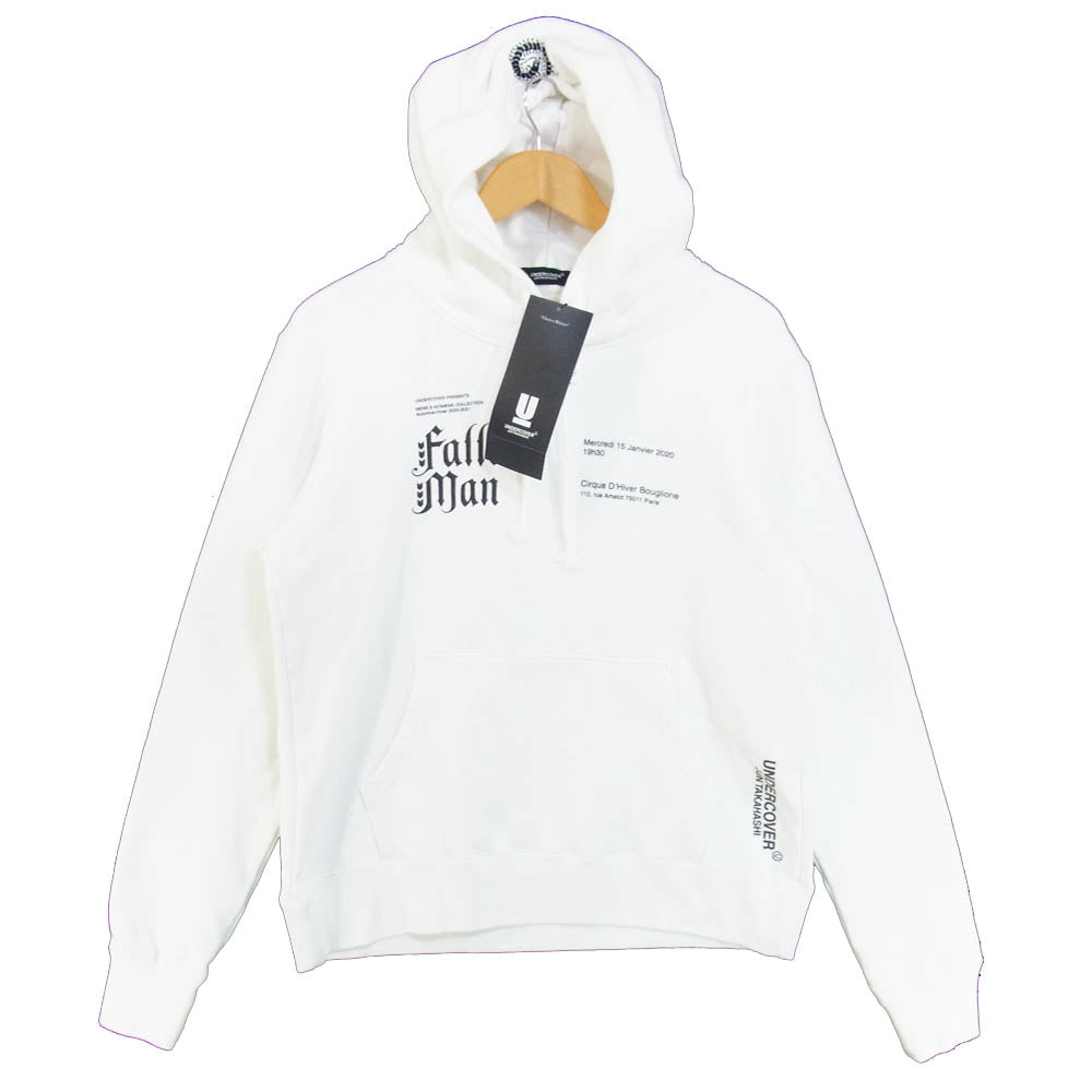 UNDERCOVER アンダーカバー 20AW UCZ4893-4 fallen man Hoodie プリント プルオーバー フーディ ホワイト系 3【極上美品】【中古】