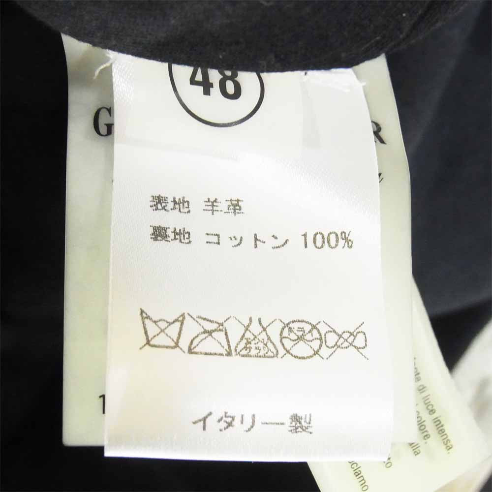 Salvatore Ferragamo サルヴァトーレフェラガモ SS10 ラムレザー 羊革 シングル ライダース ジャケット オフホワイト系 48【新古品】【未使用】【中古】