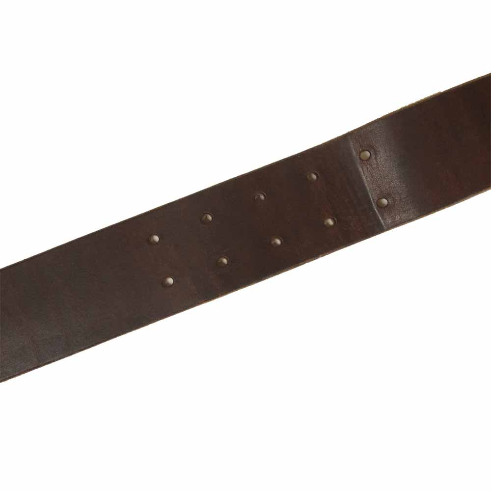 TMT ティーエムティー レザー ベルト ブラウン系【中古】