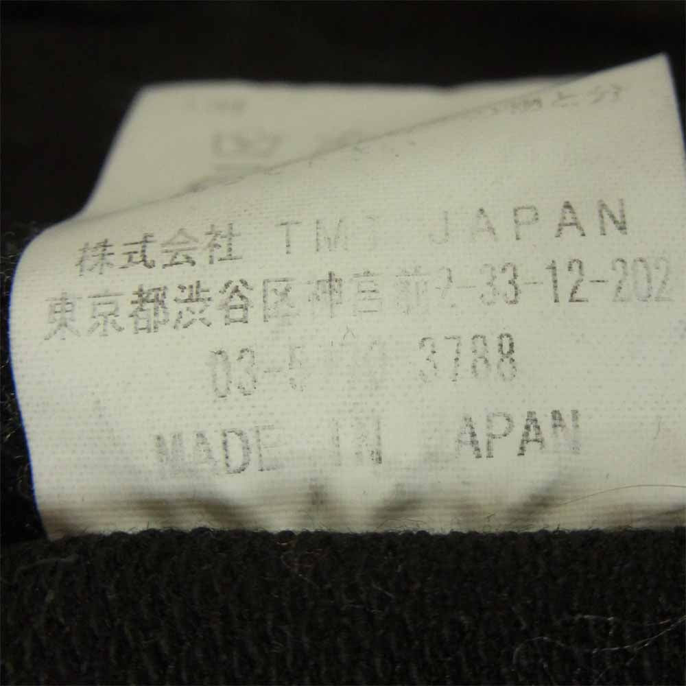 TMT ティーエムティー TJK-F1904 BLACK DENIM TRACK JACKET スウェットライク デニム ペイントトラック ジャケット ブラック系 L【中古】