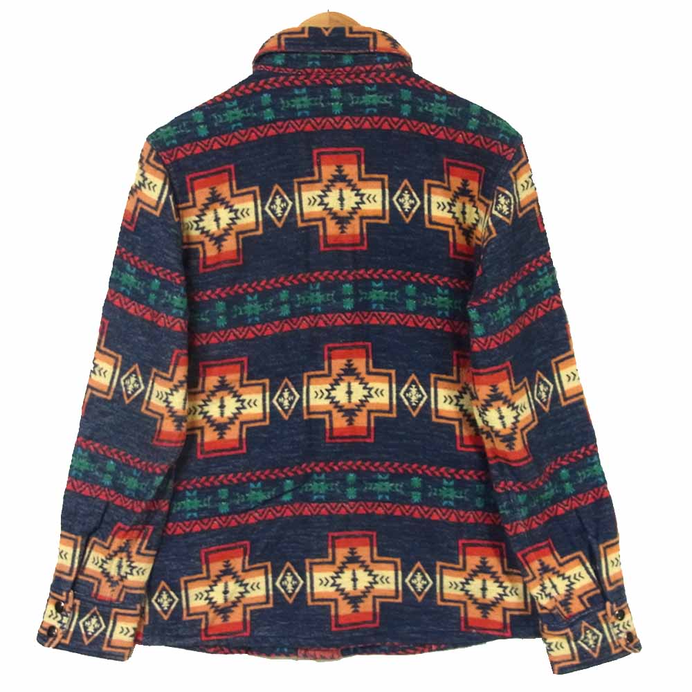 TMT ティーエムティー NATIVE HUNTER JKT ネイティブ ハンター シャツ ジャケット リバーシブル ネイビー系 レッド系 L【中古】