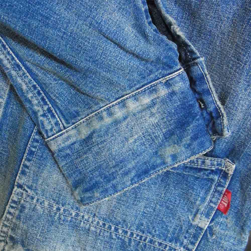 TMT ティーエムティー TJK-S1605 LIGHT DENIM VINTAGE COVERALL USED加工 デニム ジャケット インディゴブルー系 L【中古】