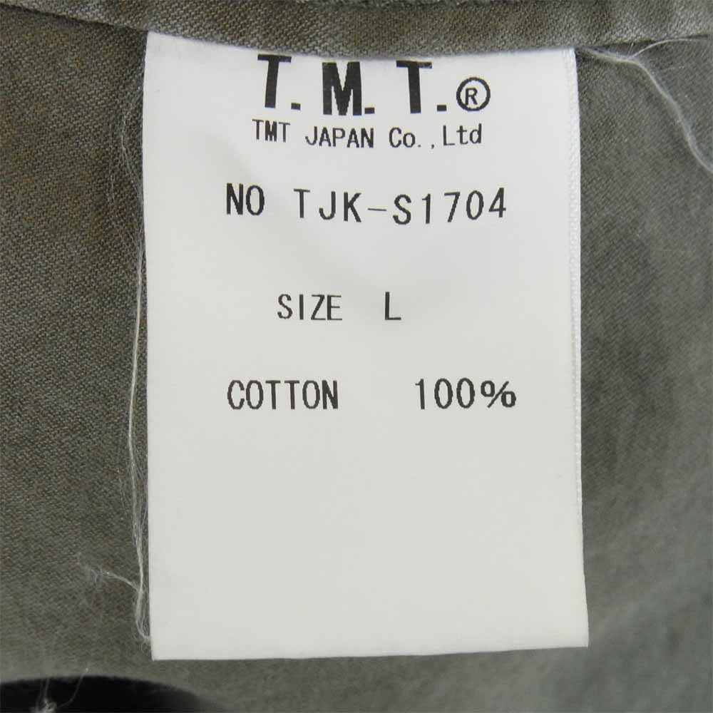TMT ティーエムティー TJK-S1704 SHORT MILITARY JACKET ショート ミリタリー ジャケット カーキ系 L【美品】【中古】