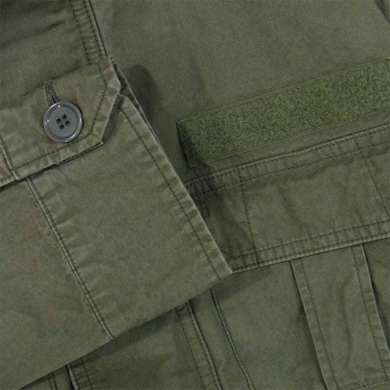 TMT ティーエムティー TJK-S1704 SHORT MILITARY JACKET ショート ミリタリー ジャケット カーキ系 L【美品】【中古】