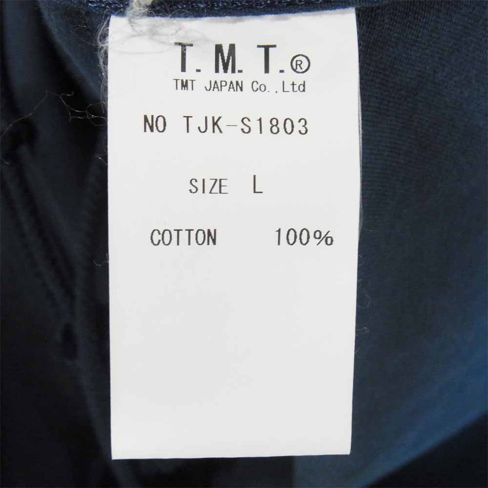 TMT ティーエムティー TJK-S1803 BOTANICAL OVERDYE M-65 ミリタリー ジャケット ネイビー系 L【中古】