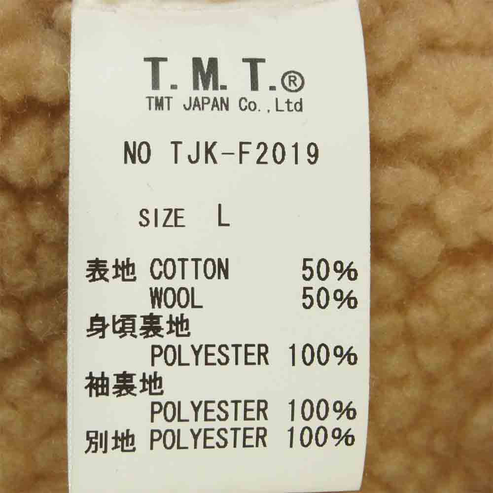 TMT ティーエムティー TJK-F2019 CHECKERED RANCH COAT チェック ボア ランチコート レッド系 L【中古】