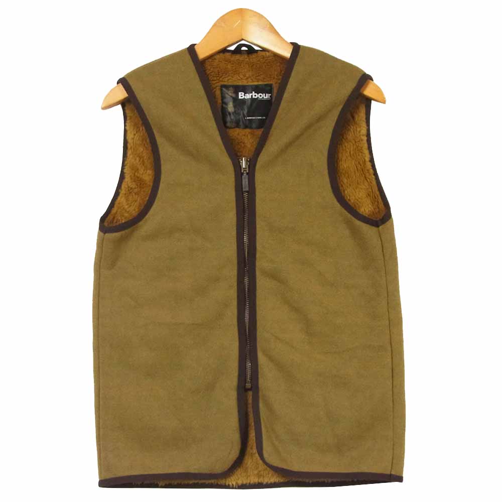 Barbour バブアー ライナー ベスト アクリル ポリエステル リトアニア製 カーキ系 M【中古】